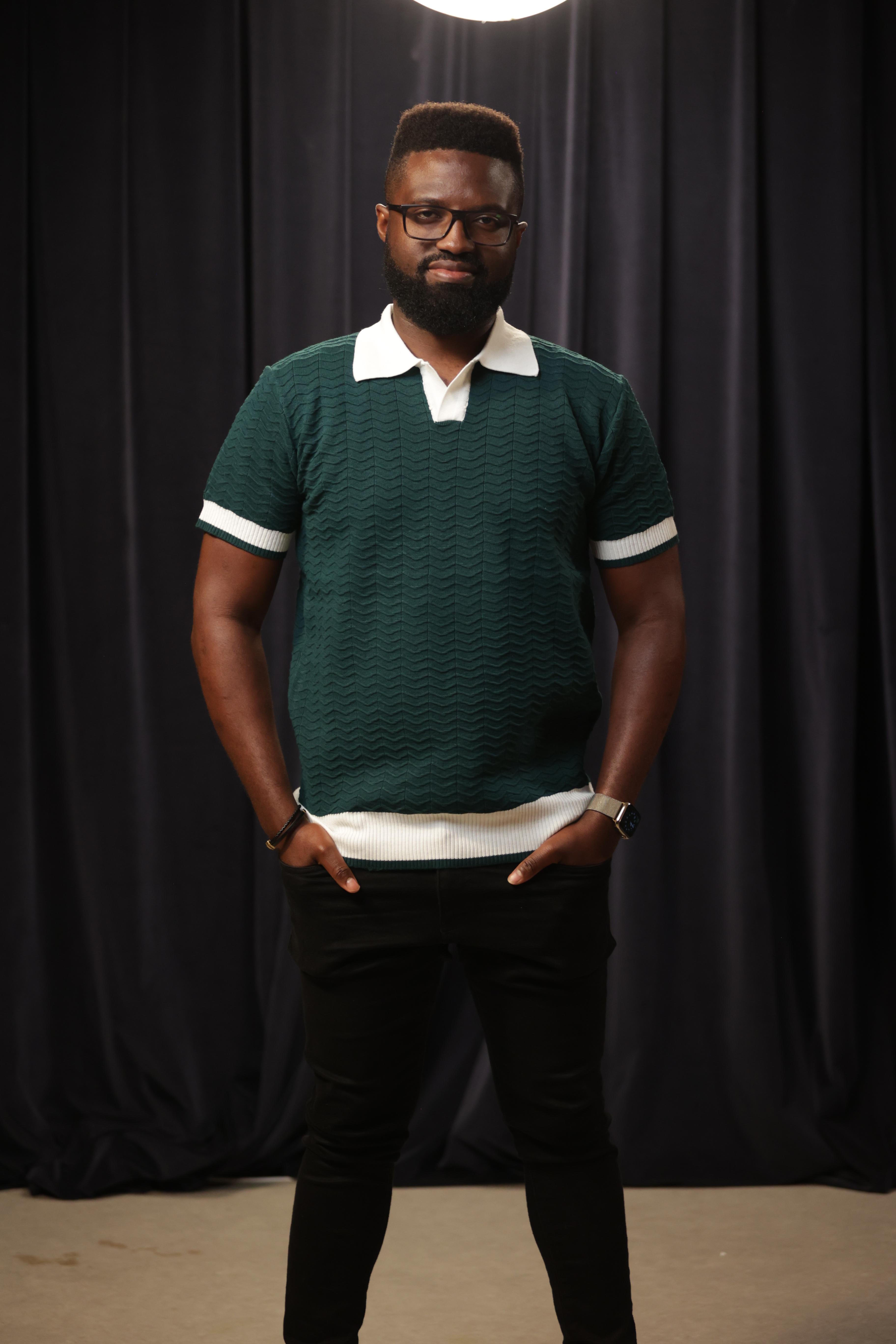 Textured Knit Polo – Image 2