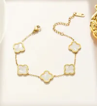 Clover Pendant Necklace & Bracelet – Image 1