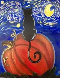 Starry Night Pumpkin – Image 1