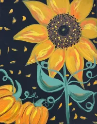 Sunflower and Pumpkins – Image 1