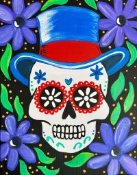 Catrina Sugar Skull - Top Hat – Image 1