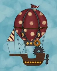 Steampunk Airship – Image 1