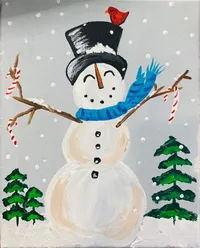 Candy Cane Snowman – Image 1