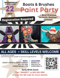 07.22.26 Boots & Brushes Paint Party at Market 27 – Image 1
