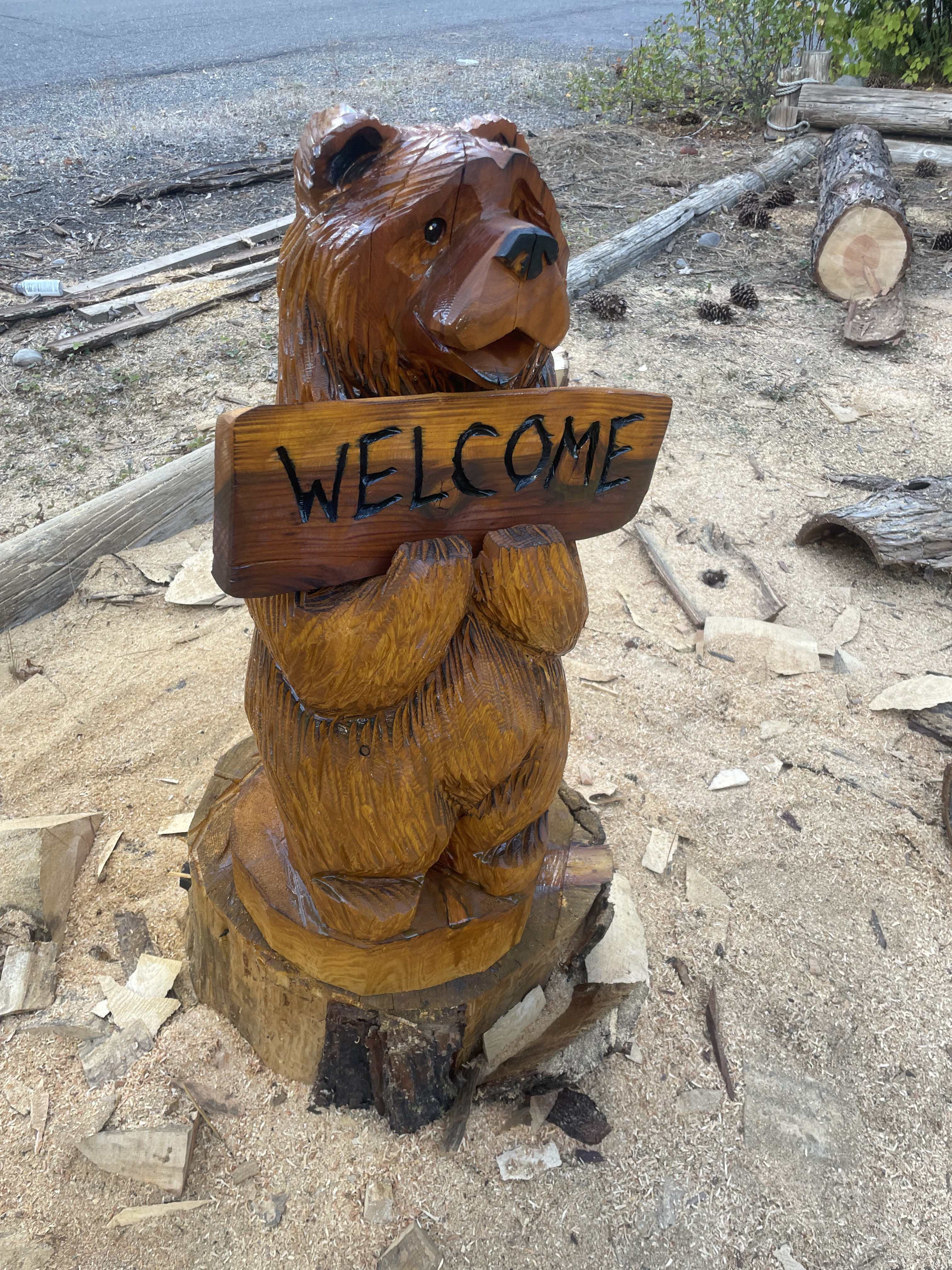 Custom Engraved 3 Foot Bear Sign – Image 2