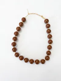 Chicle beads necklace – Mocha