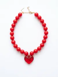Heart Necklace – Red