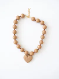 Heart Necklace – Caramel