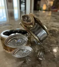 Double Marquise Smart Ring Jacket – Image 1