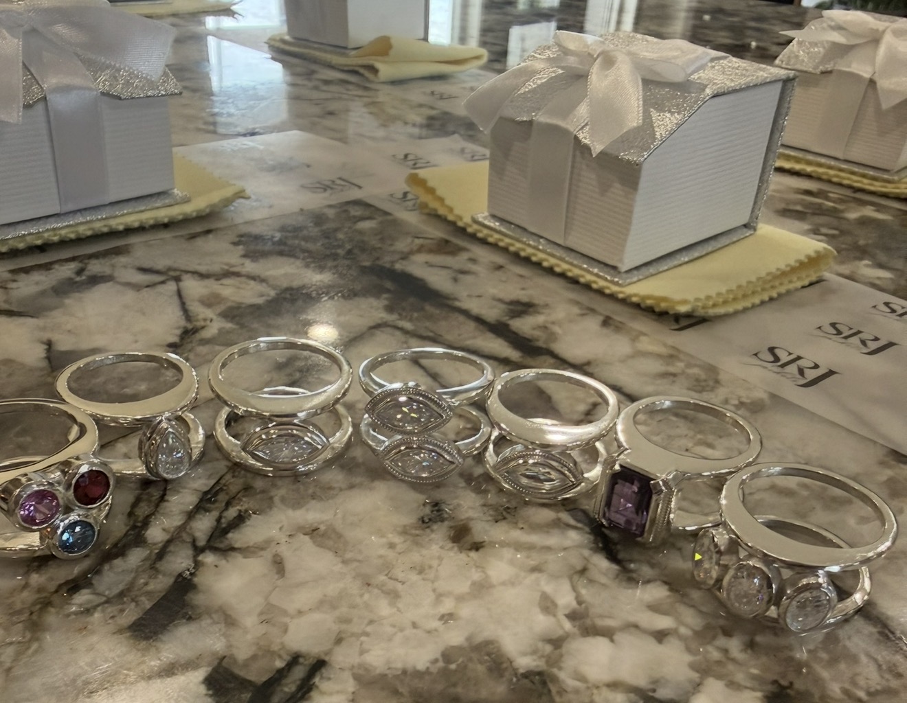 Emerald Cut (Large Stone) Smart Ring Jacket – Crescent Collection – Image 6