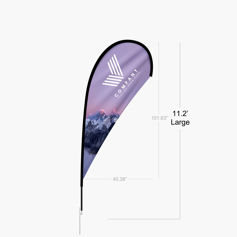 Tear Drop Feather Flag – Image 1