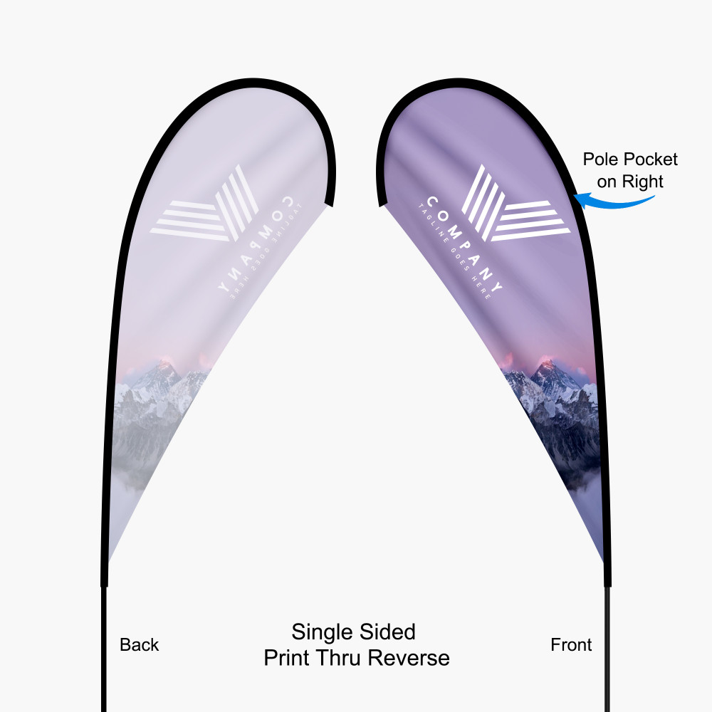 Tear Drop Feather Flag – Image 3