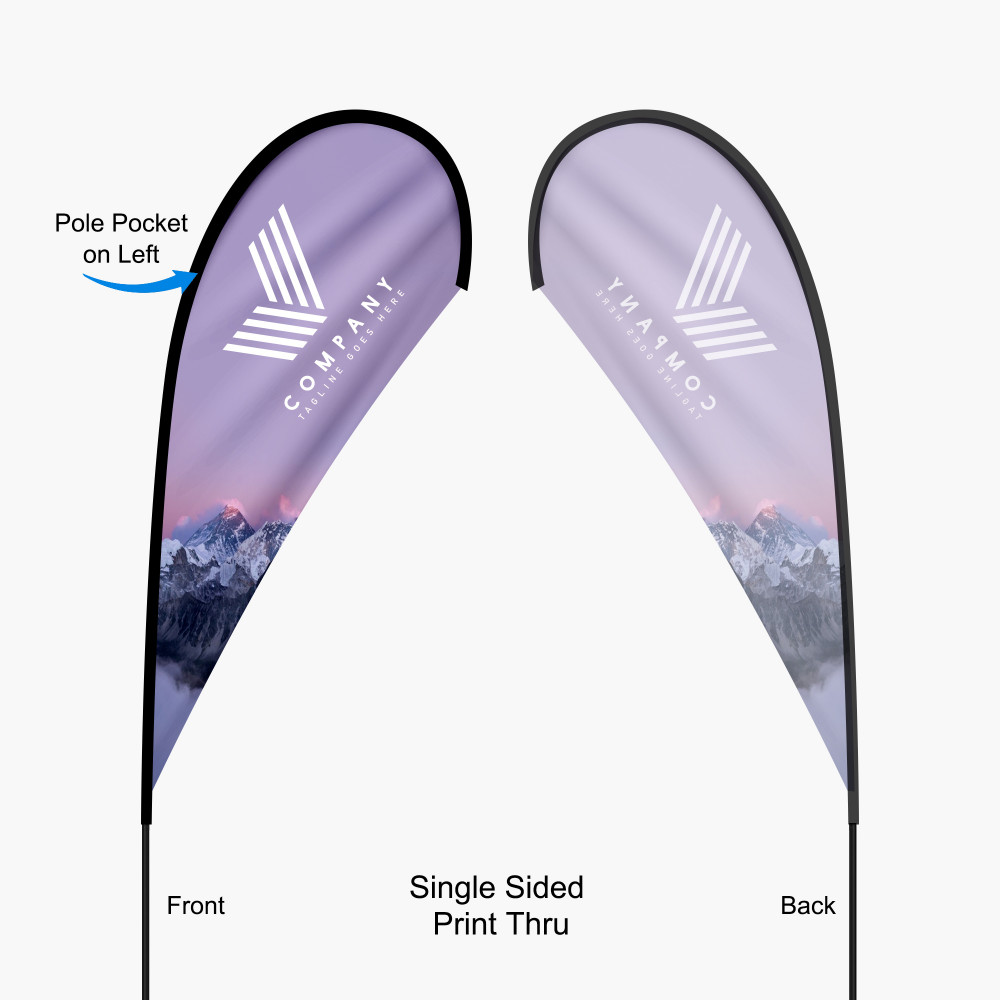 Tear Drop Feather Flag – Image 2