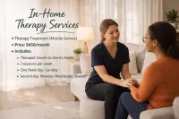 In-Home Therapy Services, Therapy Treatment (Mobile Service), Therapist travels to client’s home, 2 sessions per week   – Image 2