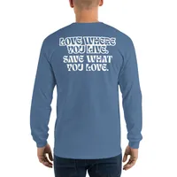 Riverbend Renewal: "Live/Love" Long Sleeve Tee – Image 1