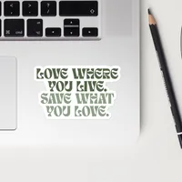 Riverbend Renewal: "Live/Love" Sticker – Image 2