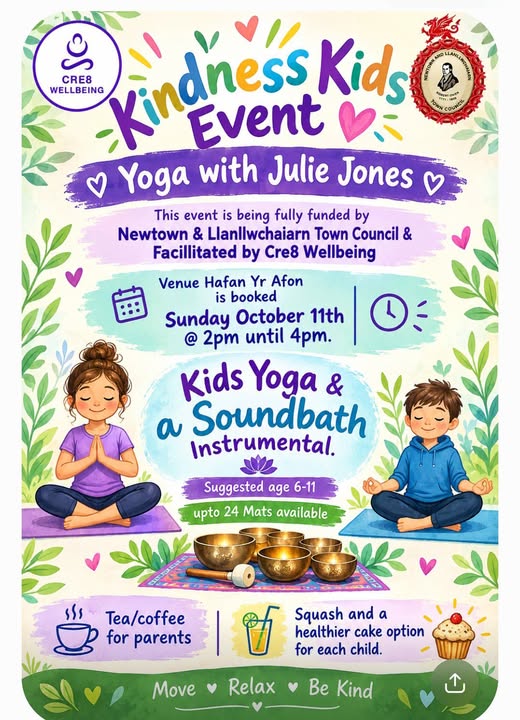 Kindness Kids Yoga & Soundbath Session Sunday 11th October 2-4pm – Image 1