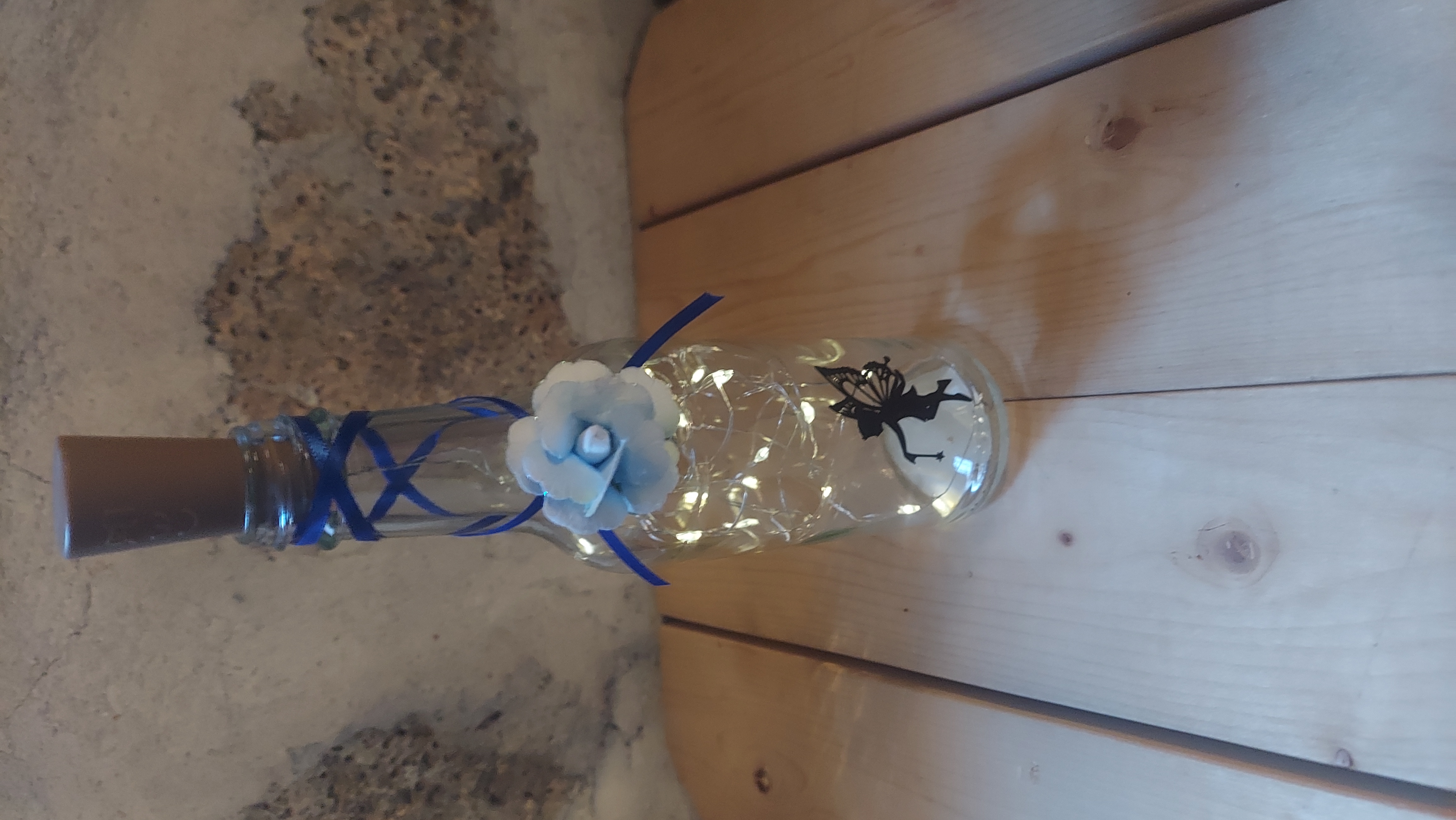 Blue Flower Fairy Jar – Image 1