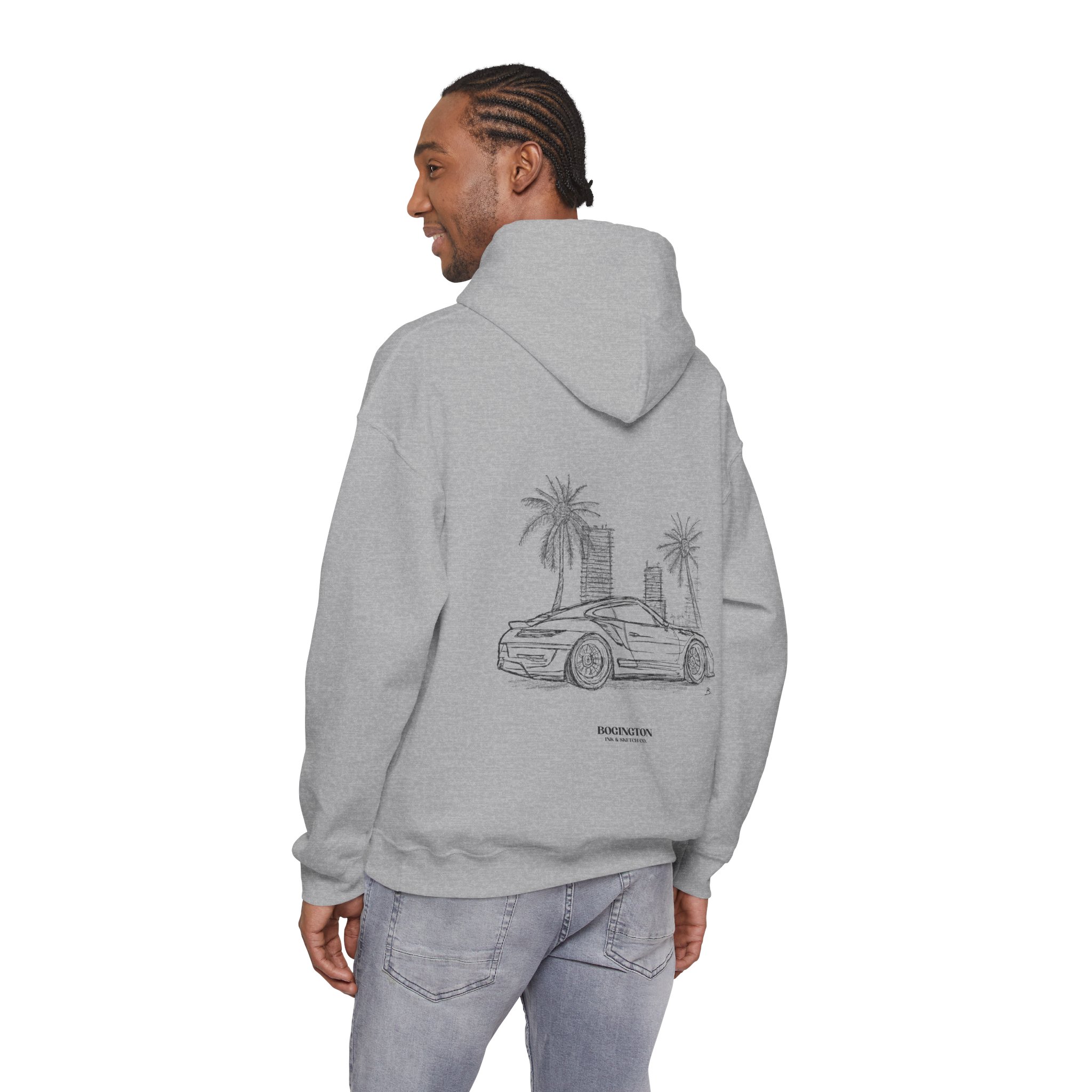 Palm Run Grey Hoodie – Image 5