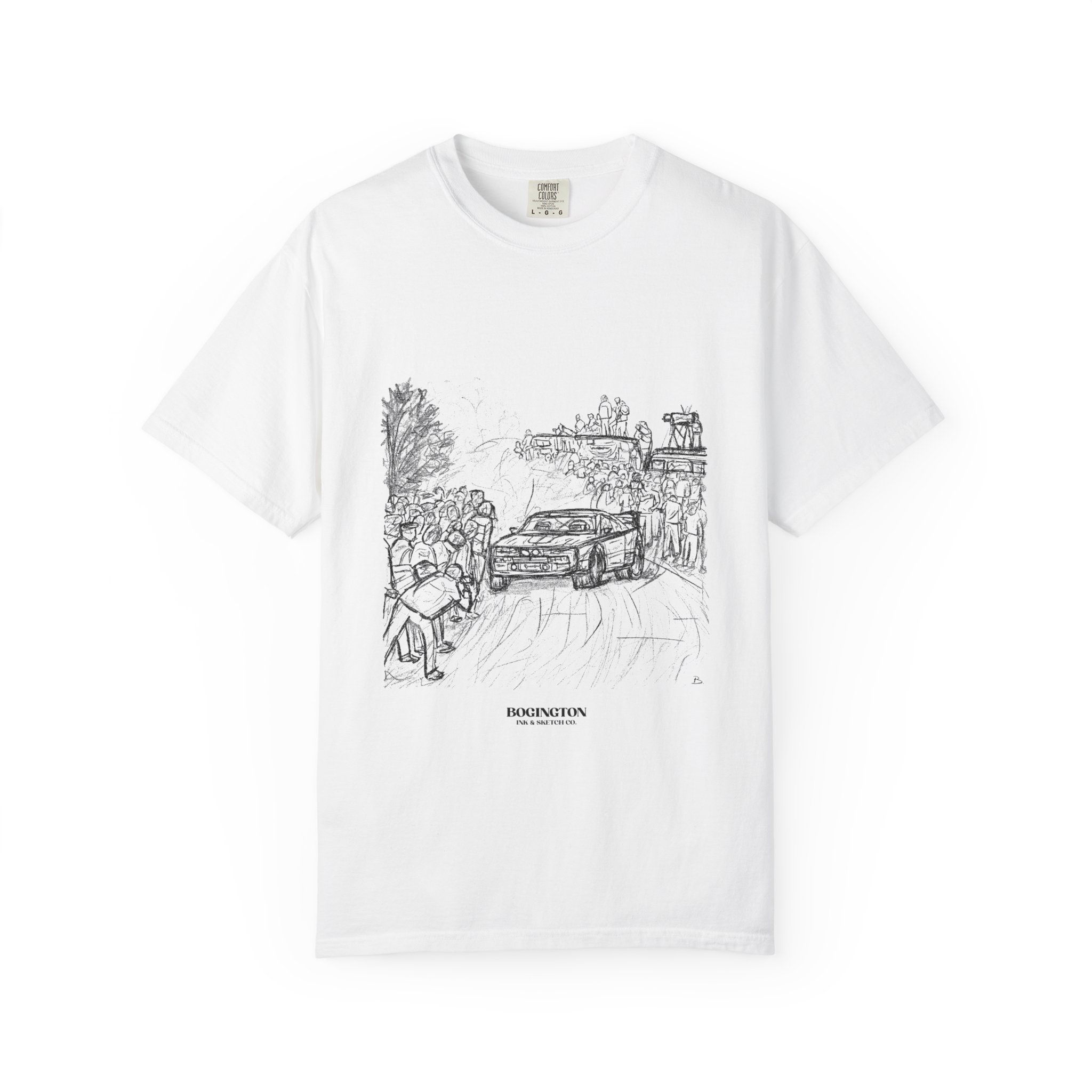 Dust Line White T-Shirt – Image 3