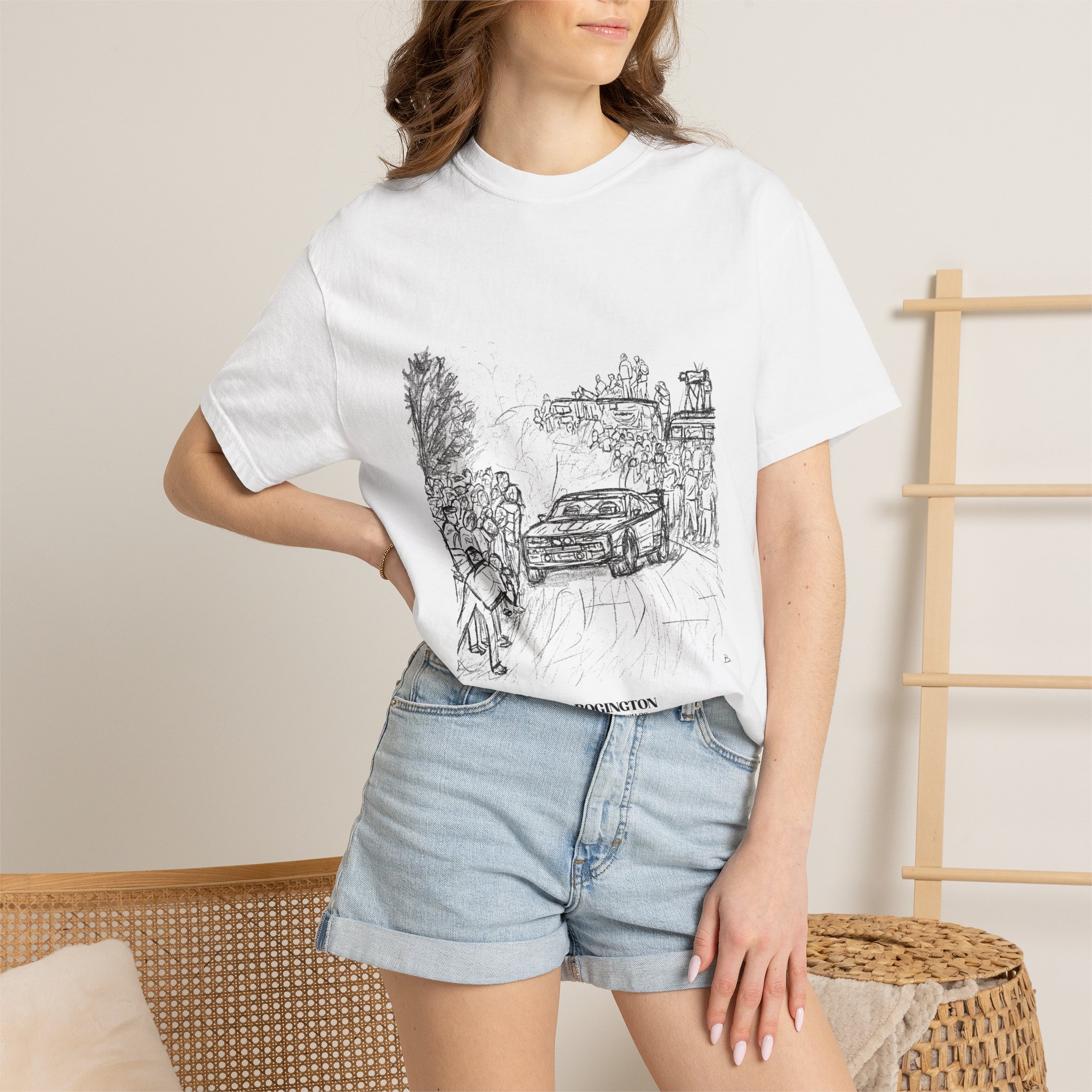 Dust Line White T-Shirt – Image 7