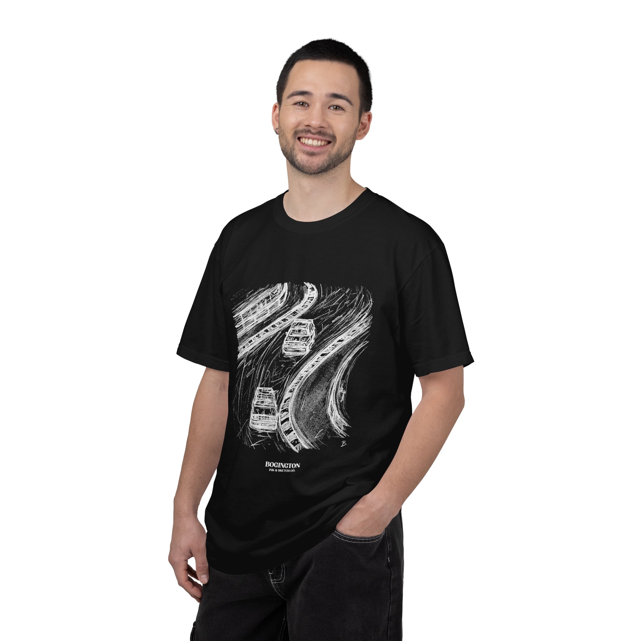 Slipstream Study Black T-Shirt – Image 5