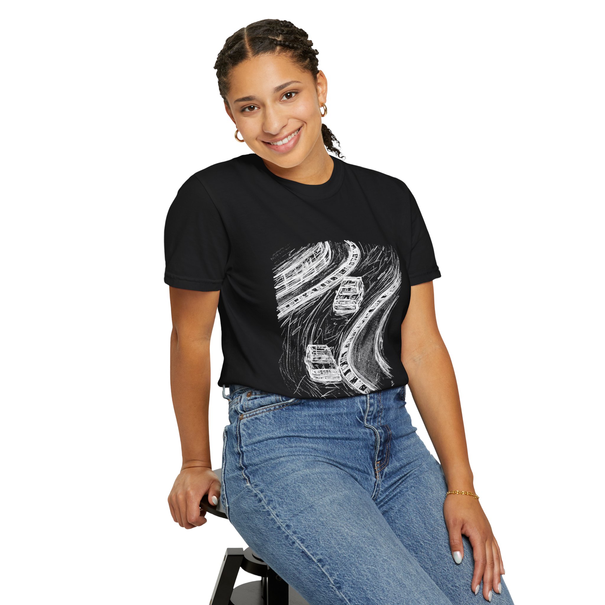 Slipstream Study Black T-Shirt – Image 6