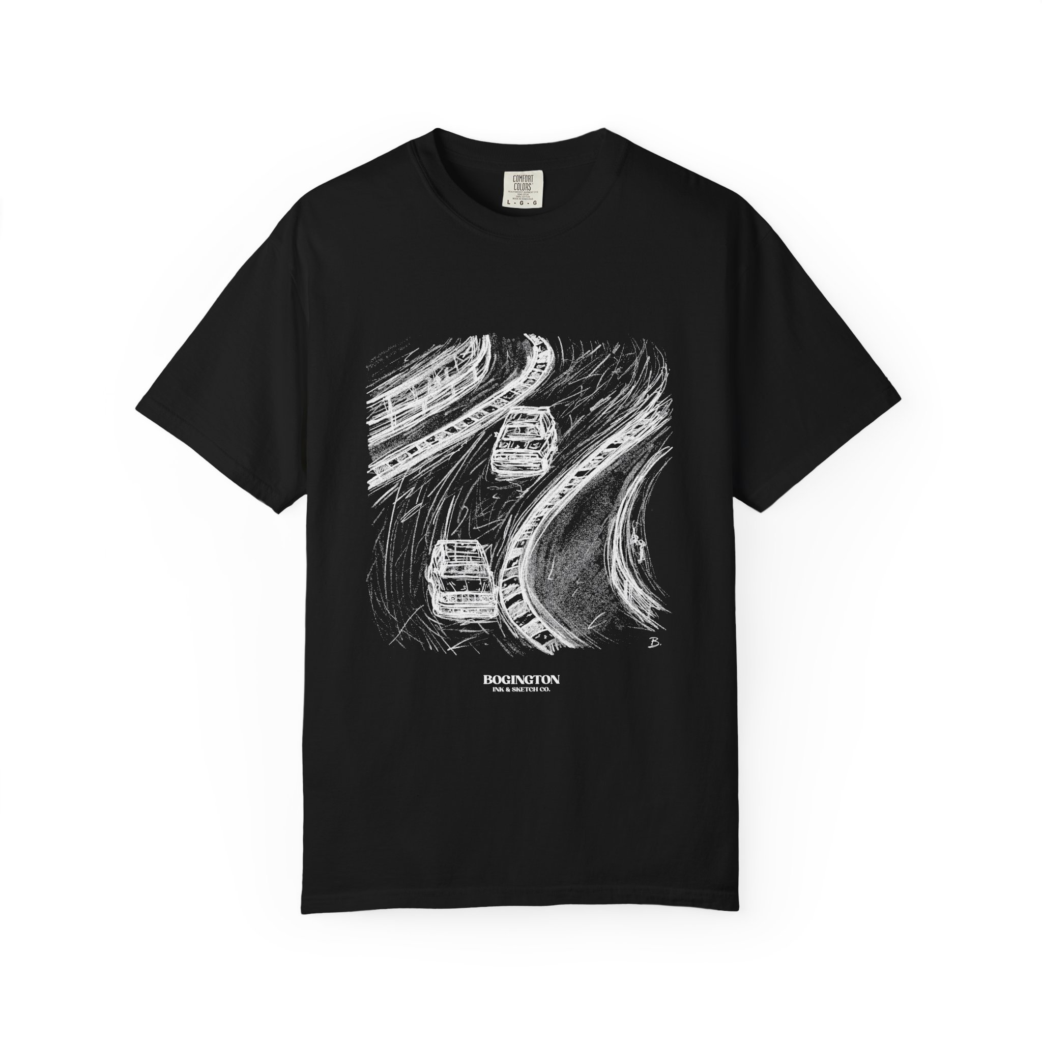 Slipstream Study Black T-Shirt – Image 3