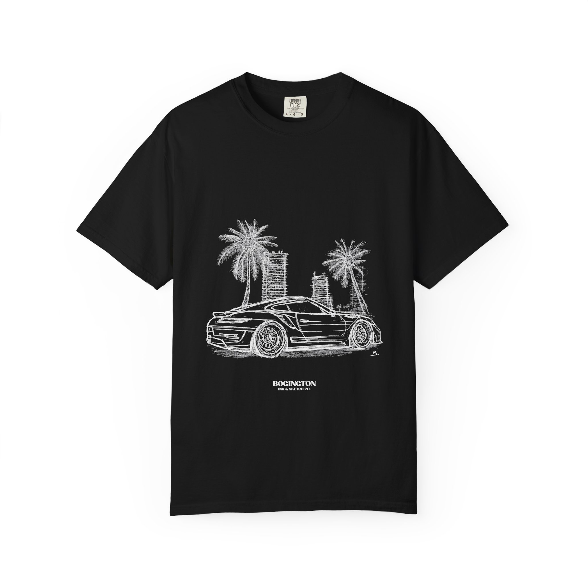 Palm Run Black T-Shirt – Image 3