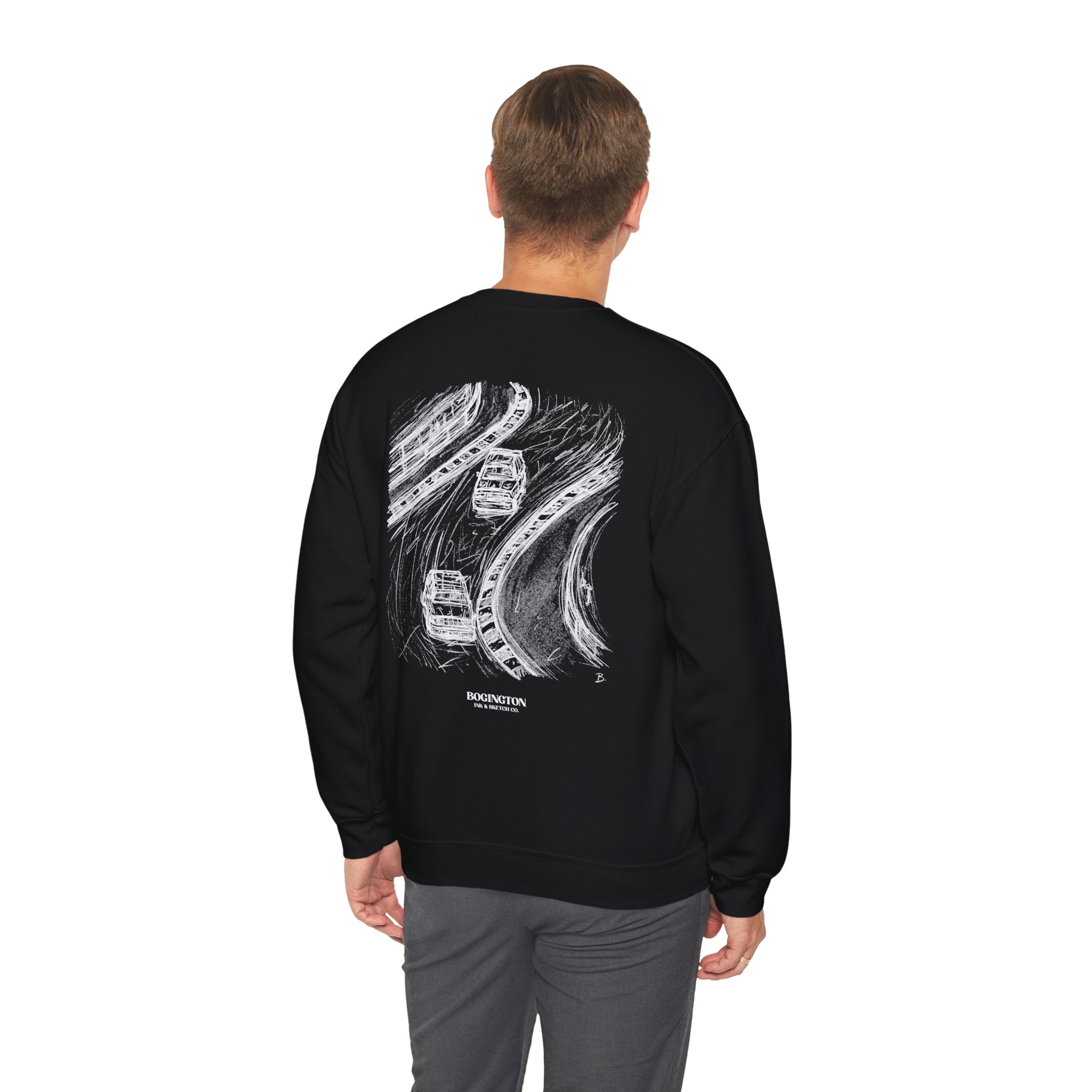 Slipstream Study Black Sweatshirt – Image 7