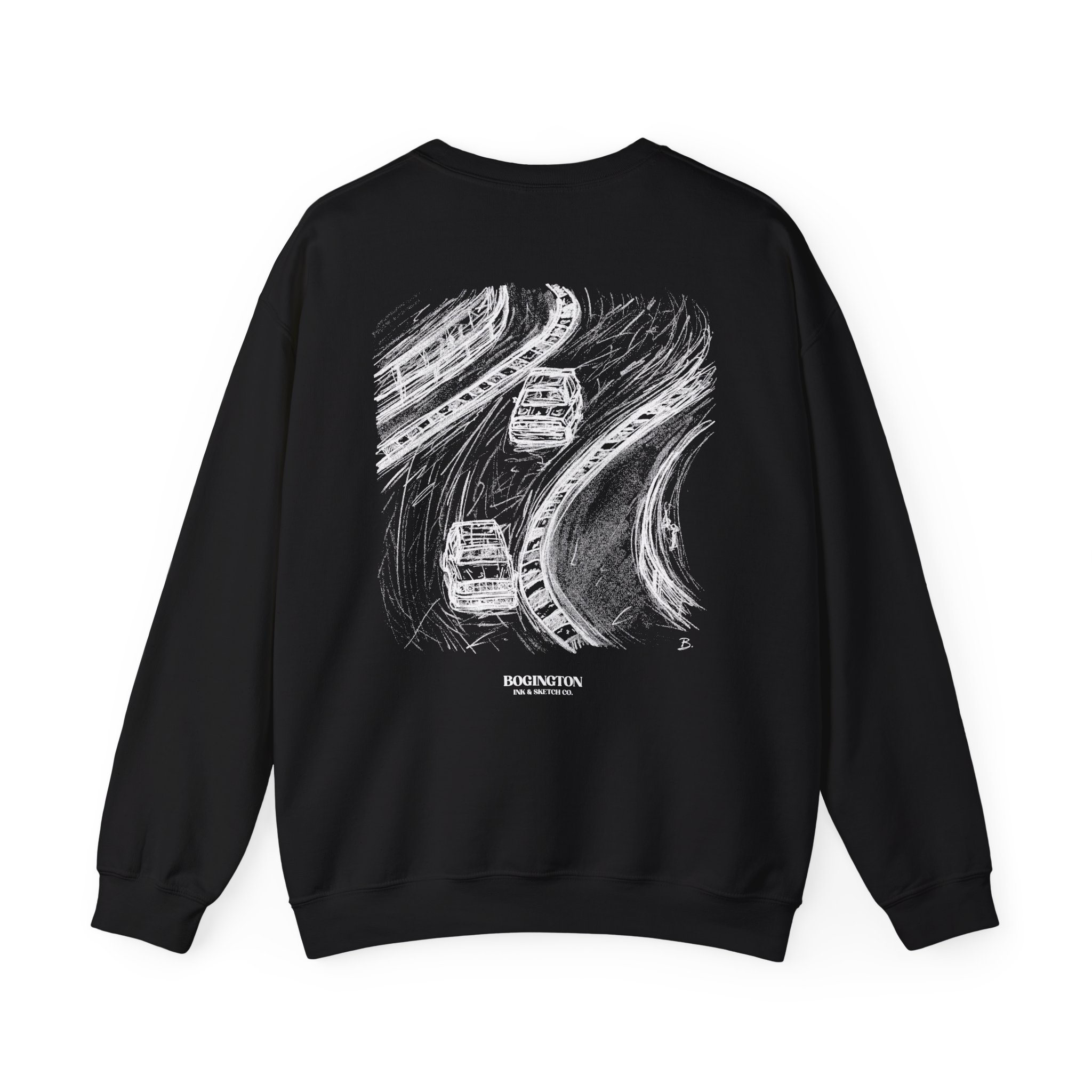 Slipstream Study Black Sweatshirt – Image 3