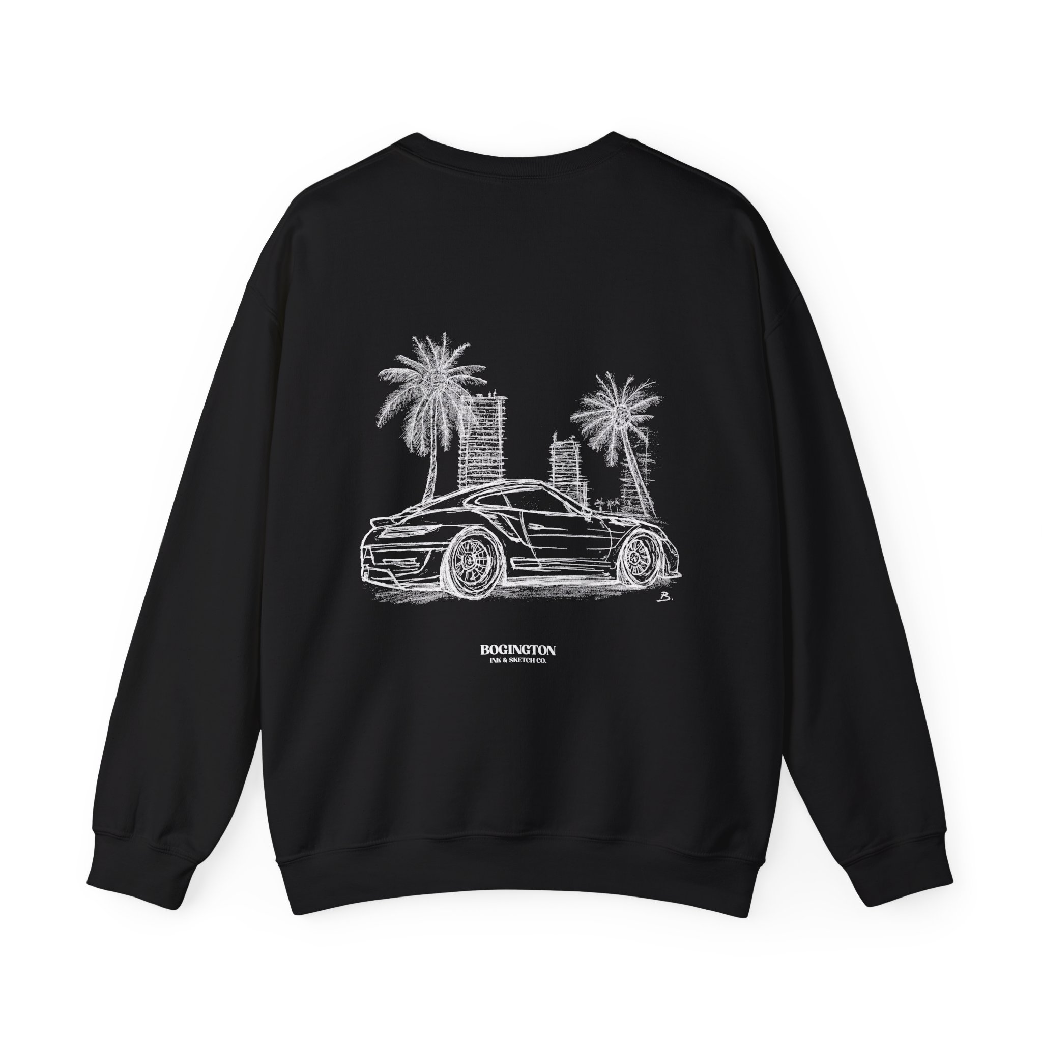 Palm Run Black Sweatshirt – Image 3