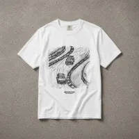 Slipstream Study White T-Shirt – Image 1
