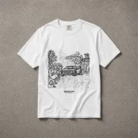 Dust Line White T-Shirt – Image 1