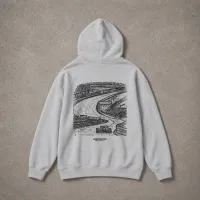 Circuit Flow Grey Hoodie – Image 1