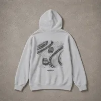 Slipstream Study Grey Hoodie – Image 1