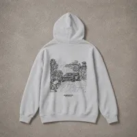 Dust Line Grey Hoodie – Image 1