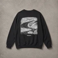Circuit Flow Black Sweatshirt – Image 1