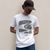 Circuit Flow White T-Shirt – Image 1