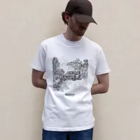 Dust Line White T-Shirt – Image 1