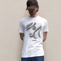 Slipstream Study White T-Shirt – Image 1