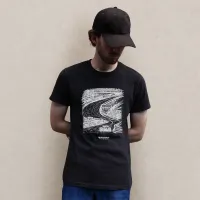 Circuit Flow Black T-Shirt – Image 1