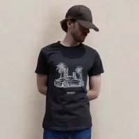 Palm Run Black T-Shirt – Image 1