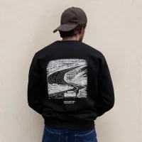 Circuit Flow Black Sweatshirt – Image 1