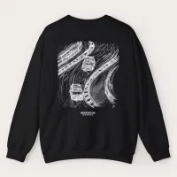 Slipstream Study Black Sweatshirt – Image 3