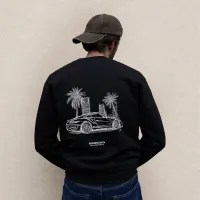 Palm Run Black Sweatshirt – Image 1