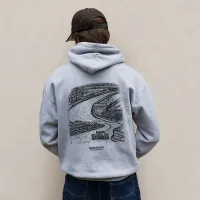 Circuit Flow Grey Hoodie – Image 1