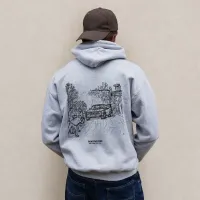 Dust Line Grey Hoodie – Image 1