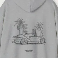 Palm Run Grey Hoodie – Image 5
