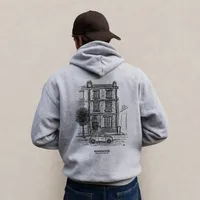 Kensington Scene Grey Hoodie – Image 1